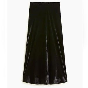 NWOT J. Crew Velvet Skirt